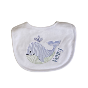 Yếm ăn cho bé thêu logo vải cotton